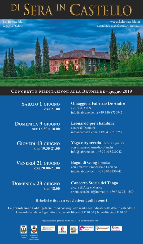 Concerti e meditazioni Giugno 2019