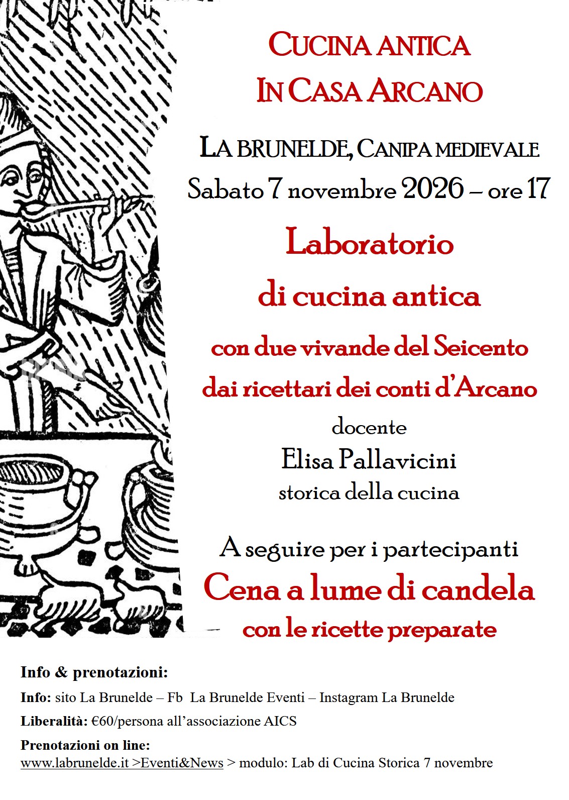Laboratorio di Cucina Storica 7 novembre 2026